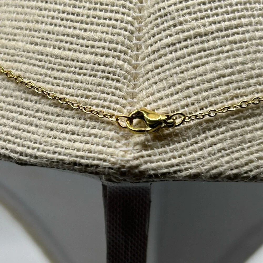222 Angel Number Necklace Gold or Silver 18 inch length‎ Stainless Steel